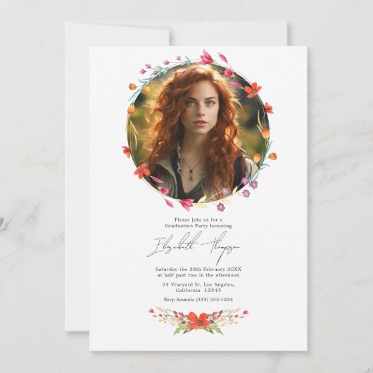 Foto van de Graduation Party Kaart (Voorkant)