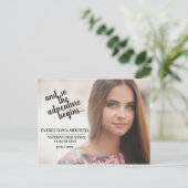 Foto van de Graduation Party ( kleur) Briefkaart (Staand voorkant)