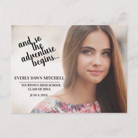 Foto van de Graduation Party ( kleur) Briefkaart (Voorkant)