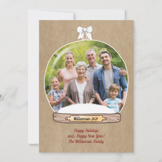 Foto van de grappige kerstfamilie Merry (Voorkant)