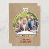 Foto van de grappige kerstfamilie Merry (Voorkant / Achterkant)