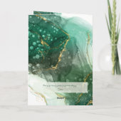 Foto van de Green Marble kerstboom Feestdagen Kaart (Achterkant)