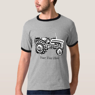 foto van de  grijs massey-gisttractor t-shirt
