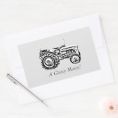 foto van de  Grijze gisttrekker Rechthoekige Sticker (Envelop)