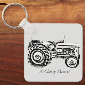 foto van de Grijze gisttrekker Sleutelhanger (Voorkant)