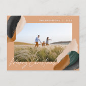 Foto van de groene terracotta moderne minimale wat feestdagenkaart (Voorkant)