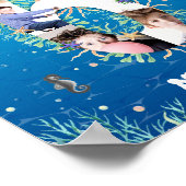 Foto van de grote 6e verjaardag onder het Zee Poster (Hoek)