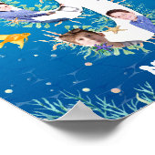 Foto van de grote 9de verjaardag onder het Zee Poster (Hoek)