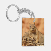 Foto van de grote eekhoorn gekoeld sleutelhanger (Voorkant Links)