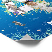 Foto van de grote vierde verjaardag onder het Zee Poster (Hoek)