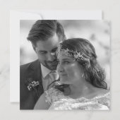 Foto van de hedendaagse Pas getrouwd Black White D (Achterkant)