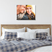 Foto van de heer & mevrouw Overlay Modern Couple K Canvas Afdruk (Insitu (Slaapkamer))