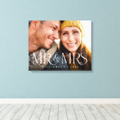 Foto van de heer & mevrouw Overlay Modern Couple K Canvas Afdruk (Insitu (Houten vloer))