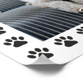 Foto van de hond, naam, mijn beste vriend, pootafd poster (Hoek)