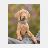 Foto van de Hongaarse Vizsla Dog Puppy Fleece Deken (Voorkant)