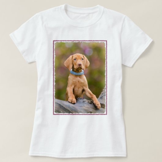 Foto van de Hongaarse Vizsla Dog Puppy T-shirt (Design voorkant)