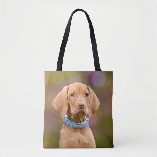 Foto van de Hongaarse Vizsla Dog Puppy Tote Bag (Voorkant)