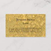 Foto van de imker van Honeycomb boerderij Apiary Visitekaartje (Achterkant)