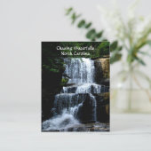 Foto van de jacht op watervallen North Carolina Briefkaart (Staand voorkant)