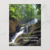 Foto van de jacht op watervallen North Carolina Briefkaart (Voorkant)