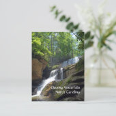 Foto van de jacht op watervallen North Carolina Briefkaart (Staand voorkant)