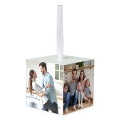 Foto van de kerstfamilie decoratie (Achter hoekig)