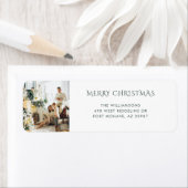 Foto van de kerstfamilie Retouradres Etiket (Insitu)