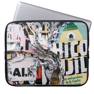 Foto van de kledij van gescheurde papieren laptop sleeve