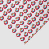 Foto van de kleurrijke Espresso Cup en de Saucer Tissuepapier (Detail)