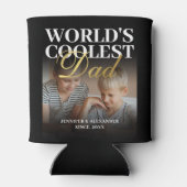 Foto van de koelste papa van de wereld 2 blikjeskoeler (Achterkant)