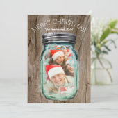 Foto van de Kruik van de Metselaar van Kerstmis Feestdagenkaart (Staand voorkant)