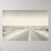 Foto van de kunstschilder van Open Road Desert Poster (Voorkant)