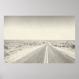 Foto van de kunstschilder van Open Road Desert Poster