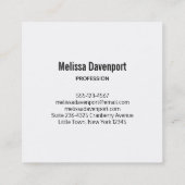 Foto van de kust van het eiland en tropisch Zee Vierkante Visitekaartje (Achterkant)