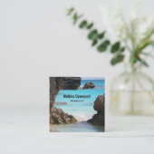 Foto van de kust van het eiland en tropisch Zee Vierkante Visitekaartje (Staand voorkant)