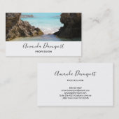 Foto van de kust van het eiland en tropisch Zee Visitekaartje (Voorkant / Achterkant)