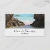 Foto van de kust van het eiland en tropisch Zee Visitekaartje (Voorkant)
