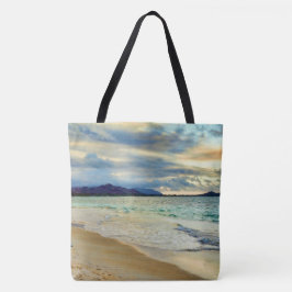 Foto van de kustparadise Sunset Glow Tote Bag
