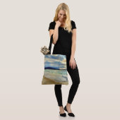 Foto van de kustparadise Sunset Glow Tote Bag (Op model)