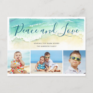 Foto van de Kusttijd voor Vrede & Liefde Holiday Briefkaart