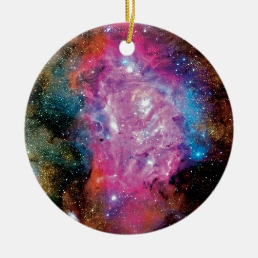 Foto van de Lagune-emissienevel Interstellaire wol Keramisch Ornament (Voorkant)