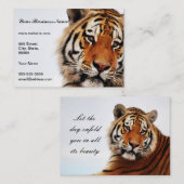 Foto van de langwerpige blik visitekaartje (Voorkant / Achterkant)