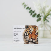 Foto van de langwerpige blik visitekaartje (Staand voorkant)