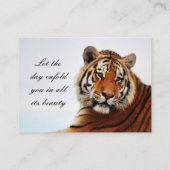 Foto van de langwerpige blik visitekaartje (Achterkant)