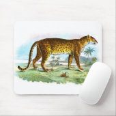 foto van de luipaard Mousepad Muismat (Met muis)