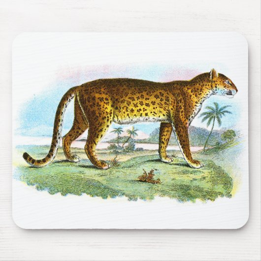 foto van de luipaard Mousepad Muismat (Voorkant)
