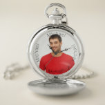 Foto van de man van Boyvriend Zakhorloge<br><div class="desc">Sjabloon voor je eigen foto van een vriend,  man,  man. Met een naam (x4) Een geweldig verjaardagsgeschenk,  huwelijksgeschenk of een groot plezier voor haar. Zwarte tekst.</div>