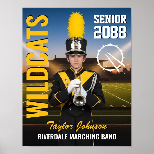 Foto van de Marching Band van de eindexamenklas va Poster (Voorkant)