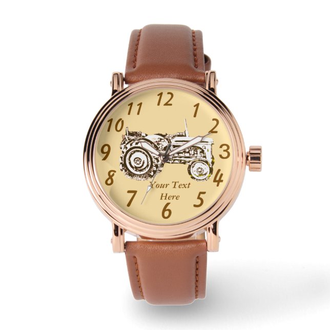 Foto van de  Massey Fergison Tractor Horloge (Voorkant)