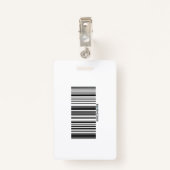 Foto van de medewerker van uw zorgbedrijf badge (Achterkant met clip)